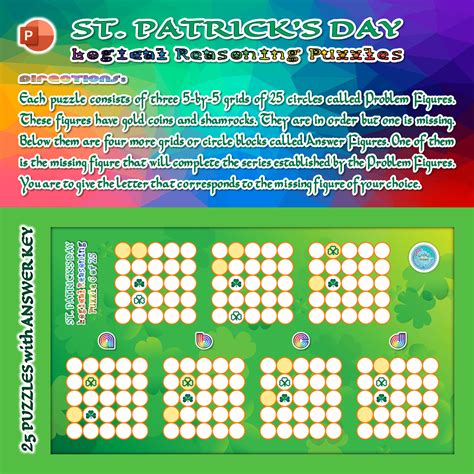 St. Patrick's Day Logical Reasoning Puzzles | Made By Teachers