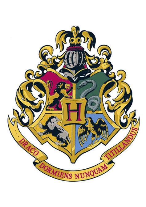 Printable Hogwarts House Crests