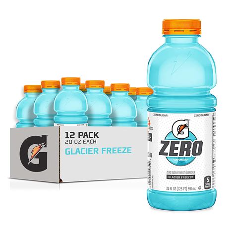 Gatorade Zero Sugar Thirst Quencher, Glacier Freeze, 20 Fl Oz (Pack Of ...