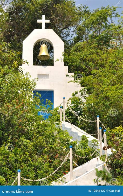 Small Church Architecture on Hill Stock Image - Image of plant, color ...