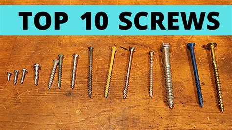 10 Essential Screws and How to Use them - YouTube