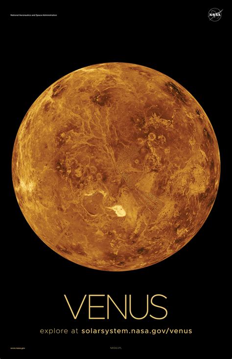 Venus Poster - Version A - NASA Science | Nasa solar system, Nasa ...