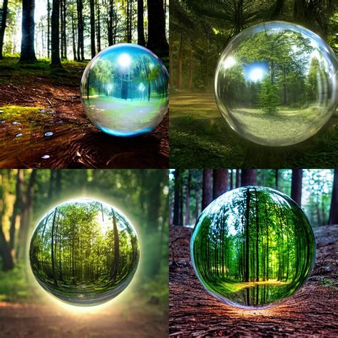 Two yellow glowing spheres, magical forest | Stable Diffusion | OpenArt