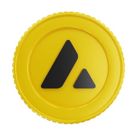 Avalanche Coin 3D Icon download in PNG, OBJ or Blend format