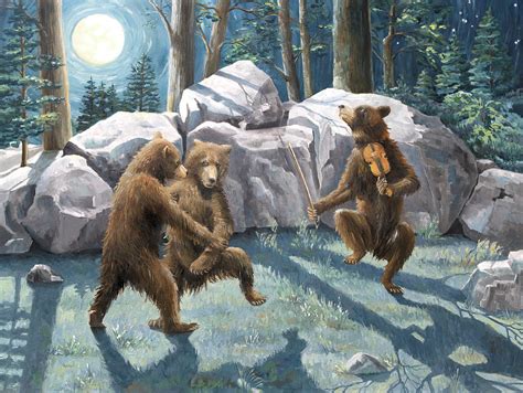 The Dancing Bear Painting by Paula McHugh