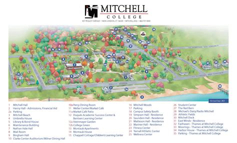 Mitchell College Campus Map