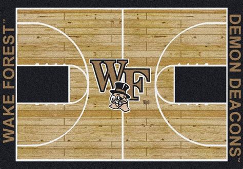 Buy Wake Forest Basketball Court Logo Rugs Online