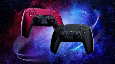 PlayStation 5 DualSense Controller Cosmic Red and Midnight Black Colors Revealed