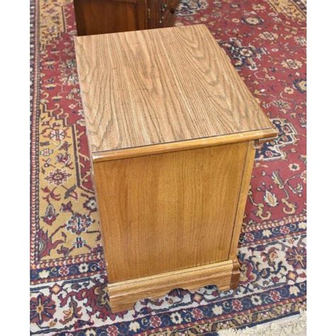 Vintage American Drew Furniture Oak Nightstand | Chairish