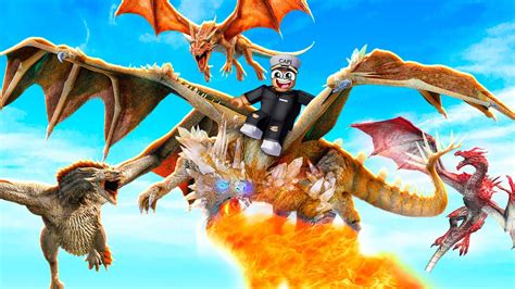 TAMING FIRE BREATHING DRAGONS IN ROBLOX - YouTube