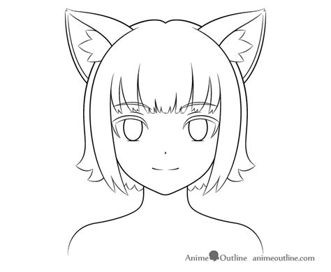 Sad Cat Ears Drawing How to draw anime ears draw manga ears step by step drawing guide by dawn