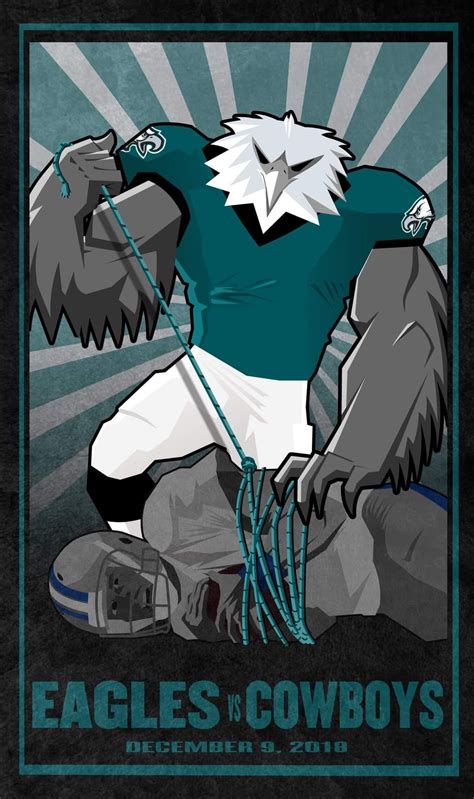 Eagles @ Dallas 4:25pm🏈 | Nfl philadelphia eagles, Eagles poster, Eagles