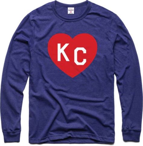 Charlie Hustle KC Heart Vintage Navy T-Shirt | Dick's Sporting Goods