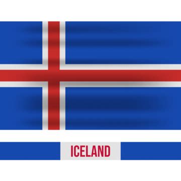 Waving Fluttering National Flag Of Iceland Vector, Closeup Iceland Flag, Waving In The Wind ...
