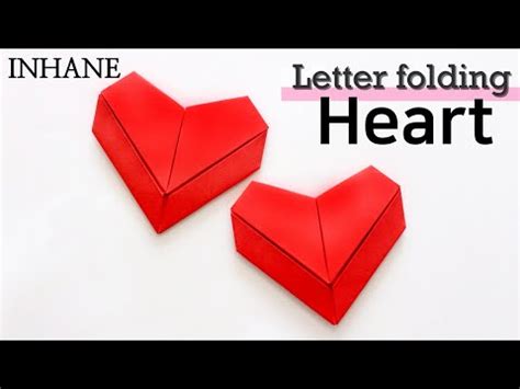 heart letter folding tutorial valentine idea - YouTube