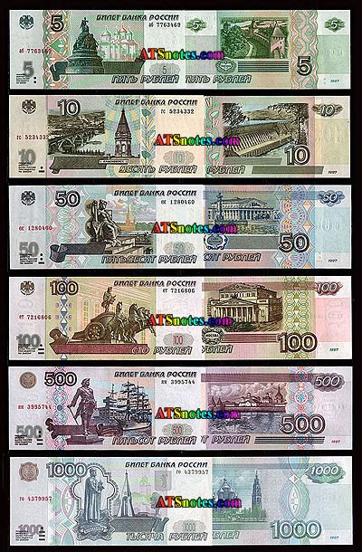 Russia banknotes - Russia paper money catalog and Russian currency history