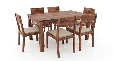 Arabia Solid Wood 6 Seater Dining Table - Urban Ladder