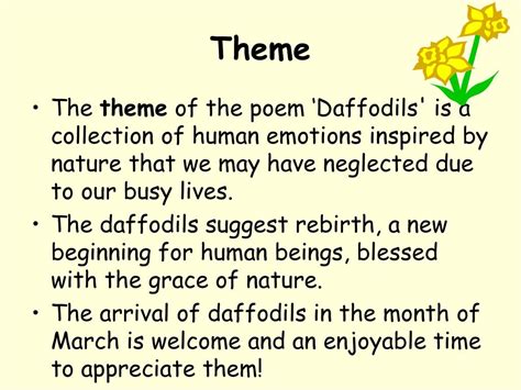 ‘Daffodils’ by William Wordsworth - ppt download