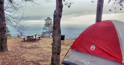 Camp at Mount Nebo SP, Dardanelle Township, Arkansas