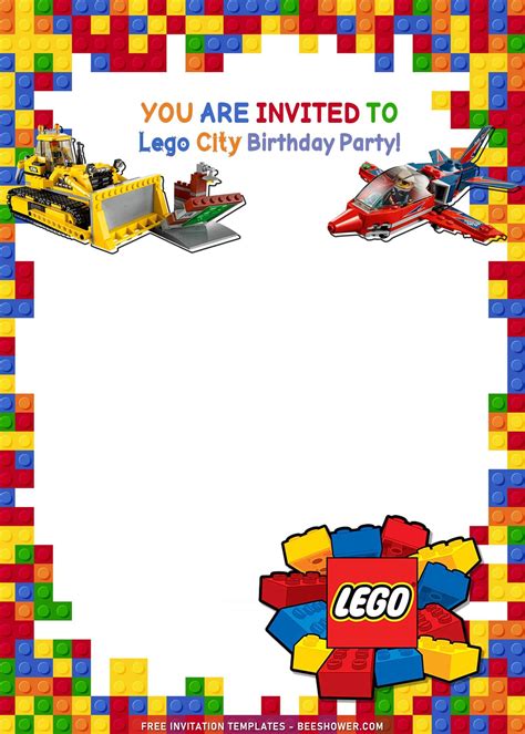 9+ Lego Birthday Invitation Templates With Awesome Ninjago | Lego invitations, Lego birthday ...