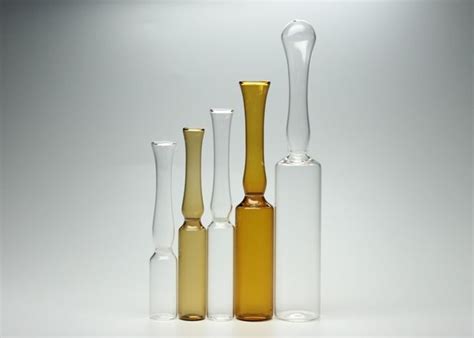 Pharmaceutical Glass Ampoules Types , Ampoule Container Transparent / Brown Color