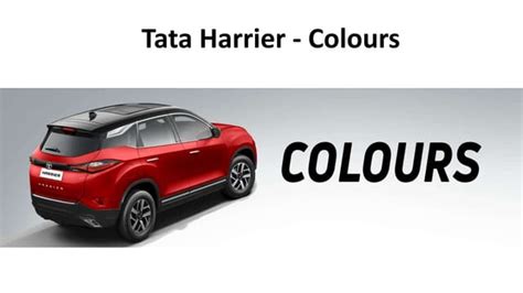 Tata Harrier Colors - Explore 5 Amazing Shades | PPT