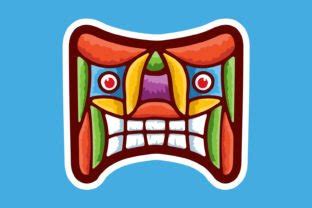 Stickers Design of Tiki / Modern Design Graphic by mostafizurdesigner55 · Creative Fabrica