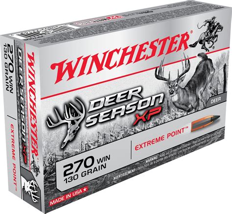 Winchester Deer Season XP .270 Winchester 130-Grain Rifle Ammunition | Academy