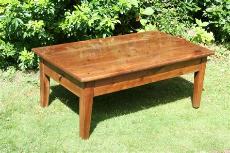French Cherry Wood Coffee Table