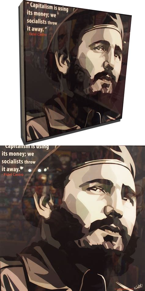 Fidel Castro Pop Art Poster "Socialists"