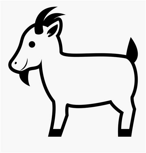 Goat Clipart Black And White Ideas | Clipart black and white, Cartoon clip art, Black and white ...