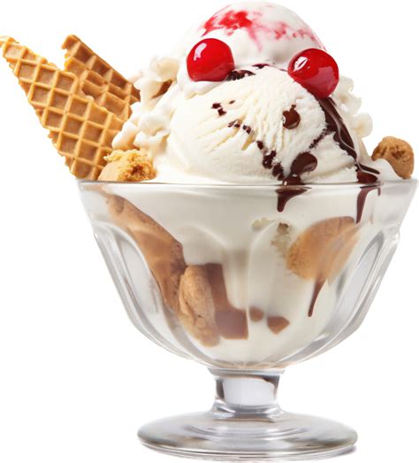 Ice cream sundae with 25066782 PNG