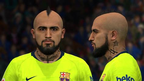 ultigamerz: PES 2017 Arturo Vidal (FC Barcelona) Face & Tattoo 2019
