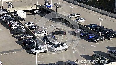 Security Camera Footage of Parking Lot Stock Video - Video of elevated ...