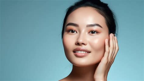 Premium AI Image | A woman with a skin care product