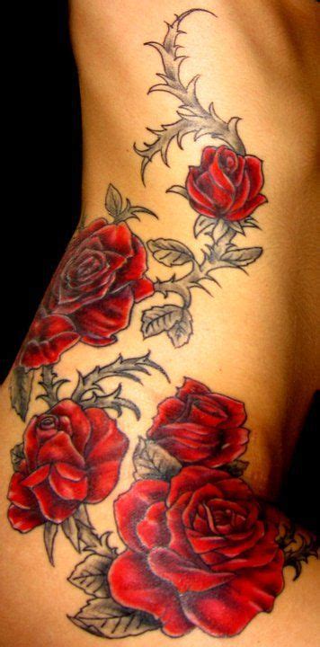 likes this | Vine tattoos, Red rose tattoo, Rose vine tattoos