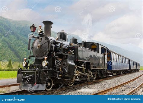 Vintage steam train stock image. Image of travel, iron - 23856355