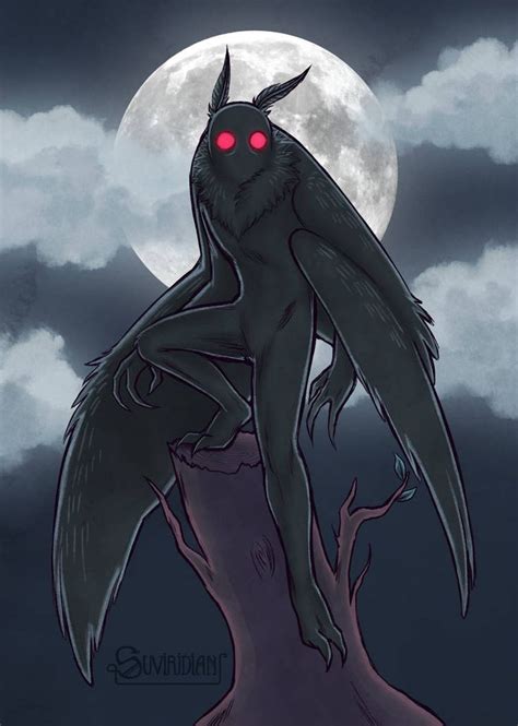 Mothman by suviridian | Mothman, Mythical creatures art, Mythological creatures