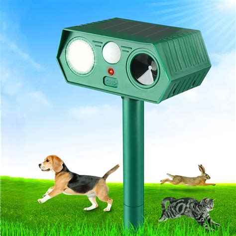 Garden Cat Deterrent, Solar Waterproof Ultrasonic Animal Repellent, Cat ...