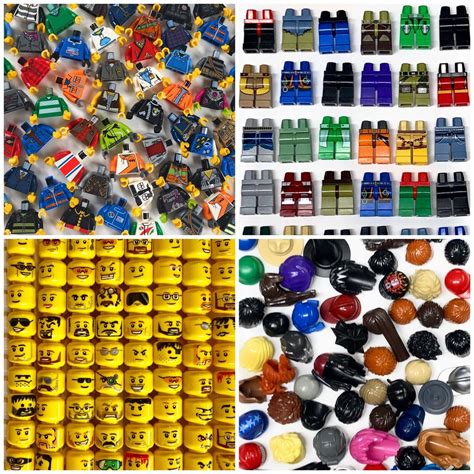 Lego Minifigure Body Parts 20 Piece Lot Head Torso Legs | Etsy