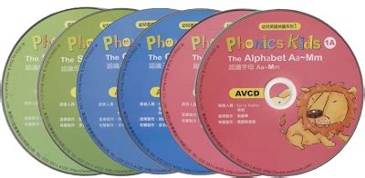 English Materials: Phonics Kids 1A, 1B, 2A, 2B, 3A, 3B (6 VCDs)