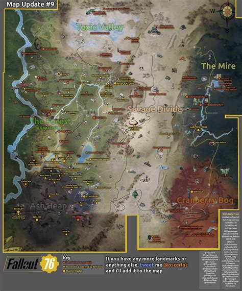 fallout 76 Map Update 9 (Now with Higher-Resolution) : fo76