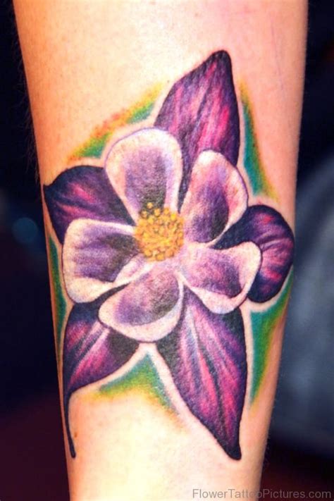 32 Best Columbine Flower Tattoos