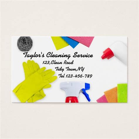 Cleaning Service Business Card Template | Zazzle.com