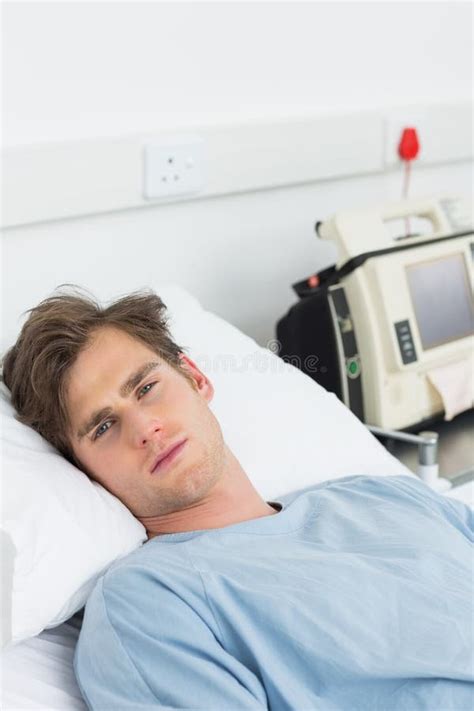 Sick Man Lying in Hospital Bed Stock Photo - Image of view, recovery: 39223548