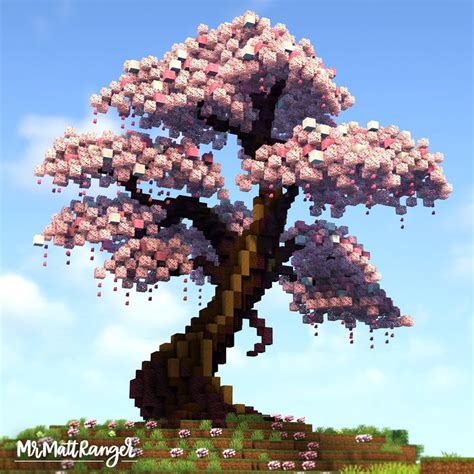 a tree with lots of pink flowers on it