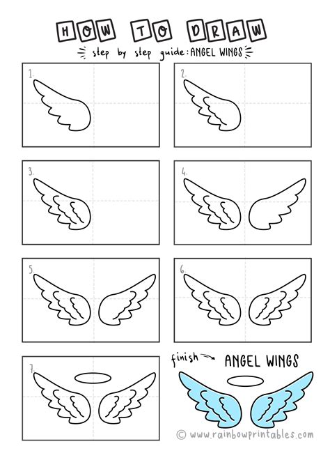 How To Draw Easy Angel Wings