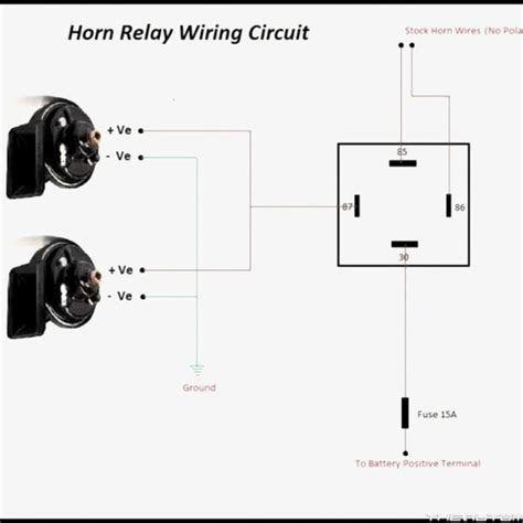 Horn Relay Wiring Diagram 5 Pin