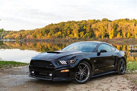 Papeis de parede Ford 2014 Roush Stage 2 Mustang Preto Carros baixar imagens