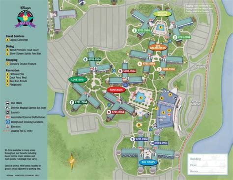 Disney' All Star Movies Resort Map | Disney world tips and tricks ...